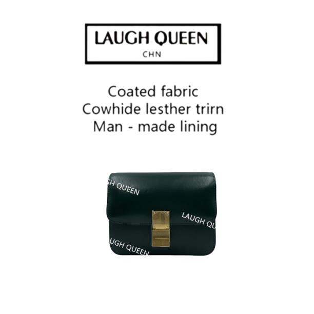 Laugh Queen手工打造真皮女士新款豆腐包绿色10592