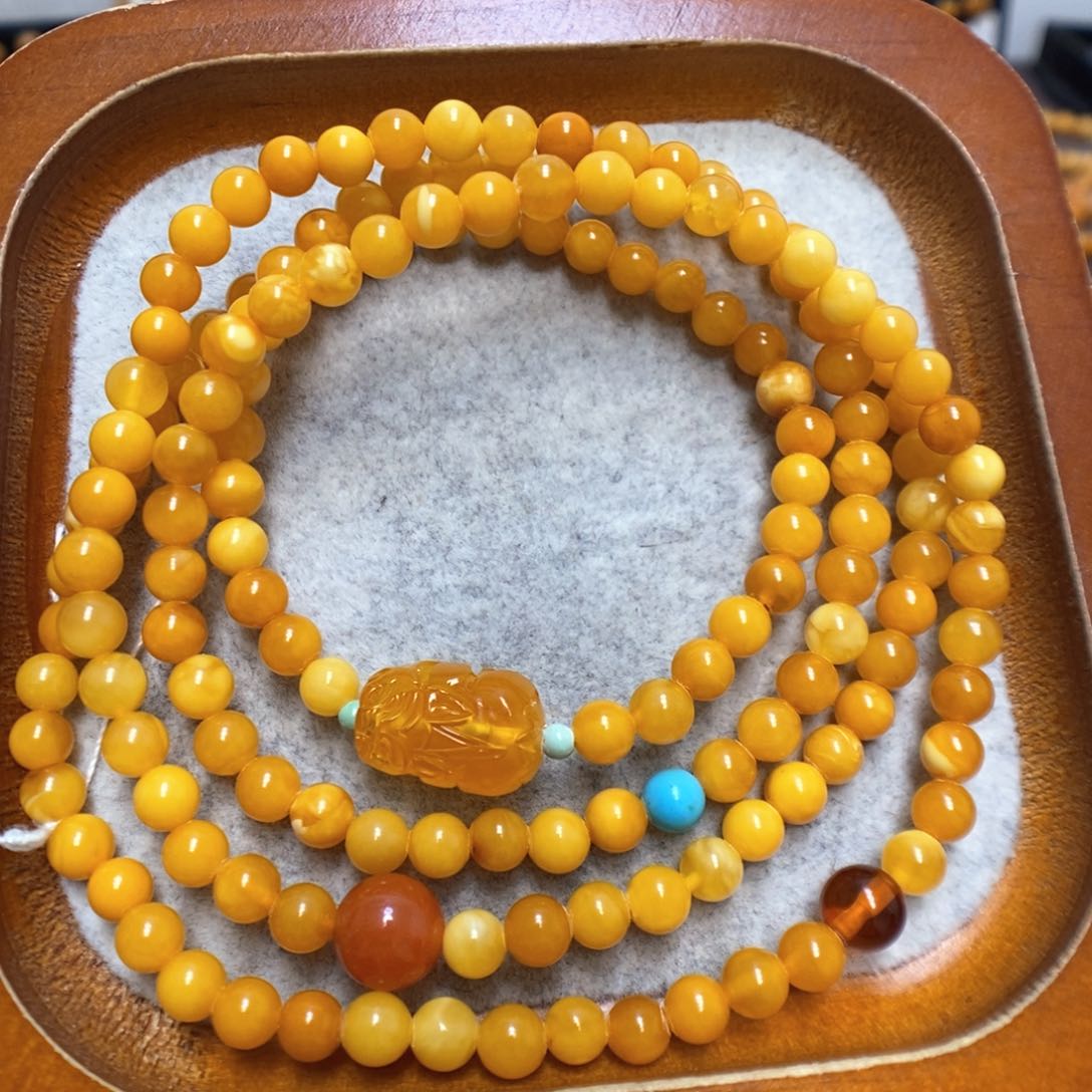 蜜蜡手串未镶嵌蜜蜡