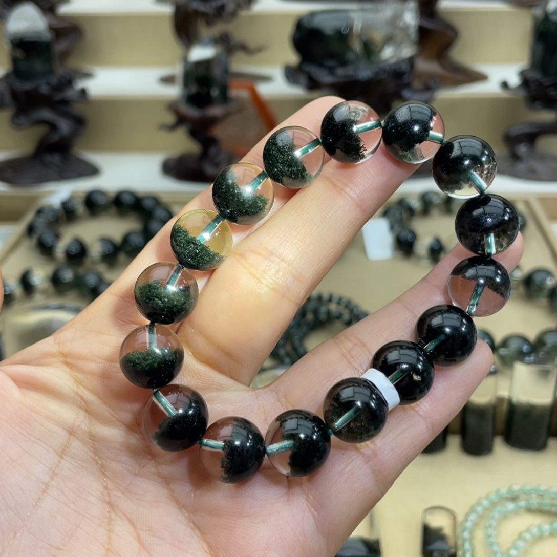 水晶手链未镶嵌绿幽灵手链