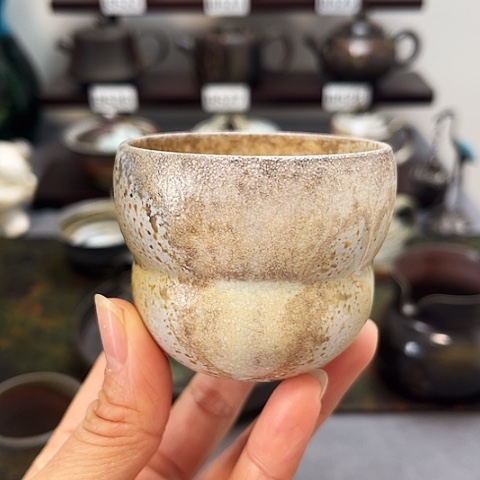 茶盏景德柴烧茶具-纯手工茶具