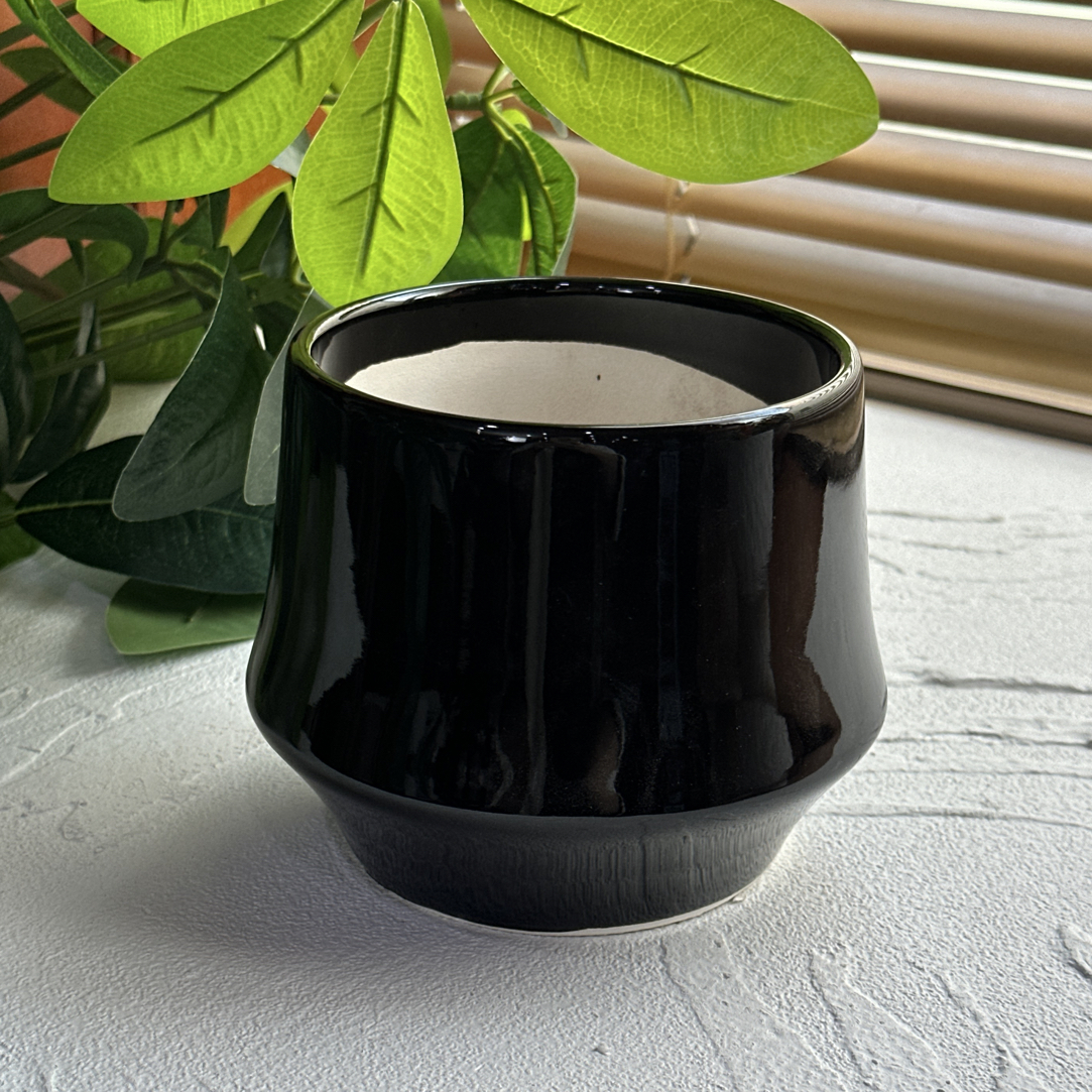 K03简约带托盘透气花盆适合蝴蝶兰多肉绿植家用客厅阳台桌面装饰