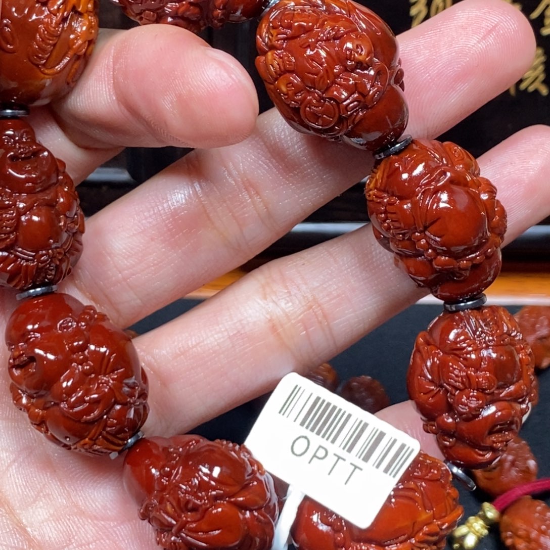 橄榄核吊坠Dhd双子弥勒