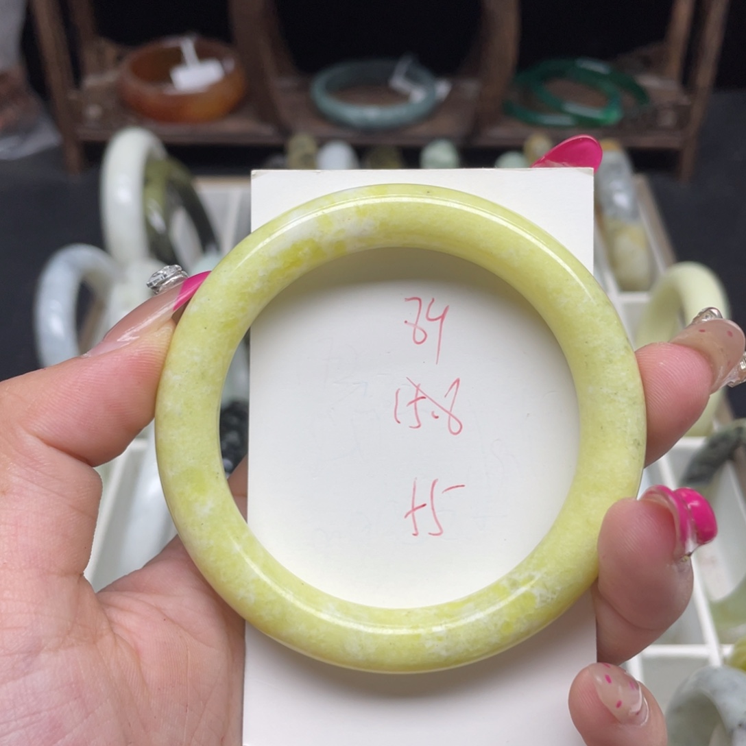 未镶嵌蛇纹石玉手镯