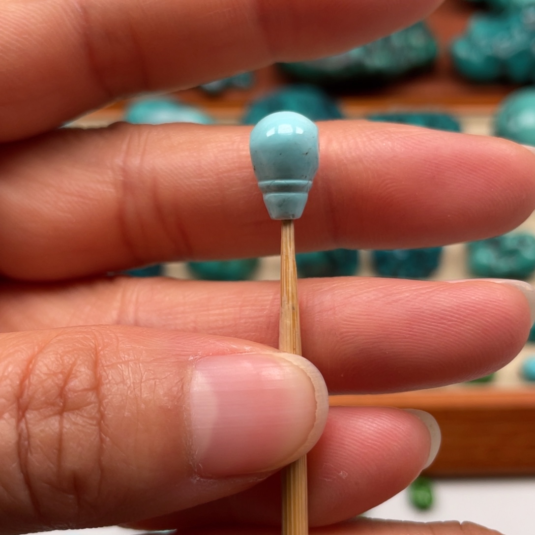 绿松石未镶嵌三通