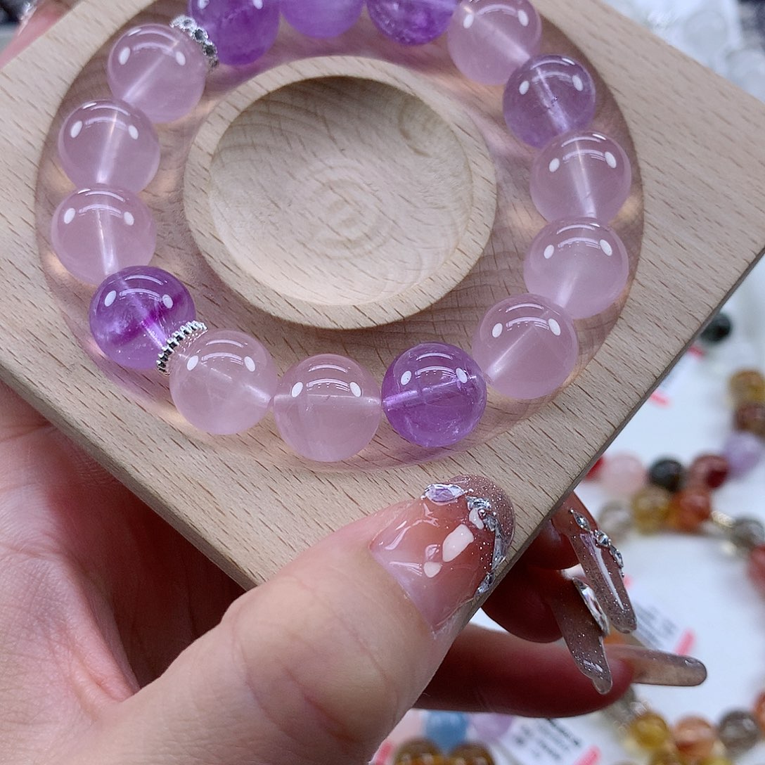 水晶手链未镶嵌紫水晶