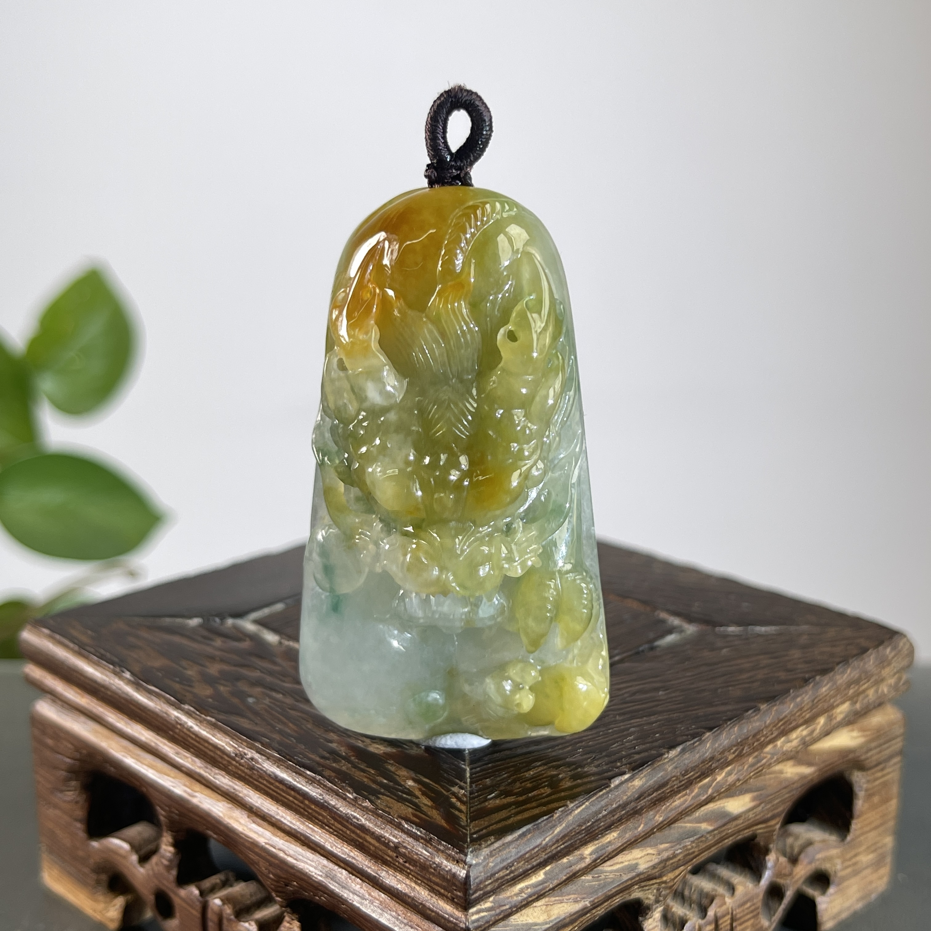 JSB03-126    天然缅甸A货翡翠  龙牌