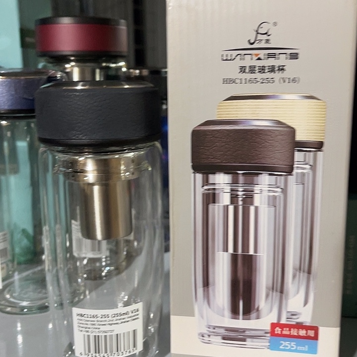 茶隔款玻璃万象双层鹅蛋杯