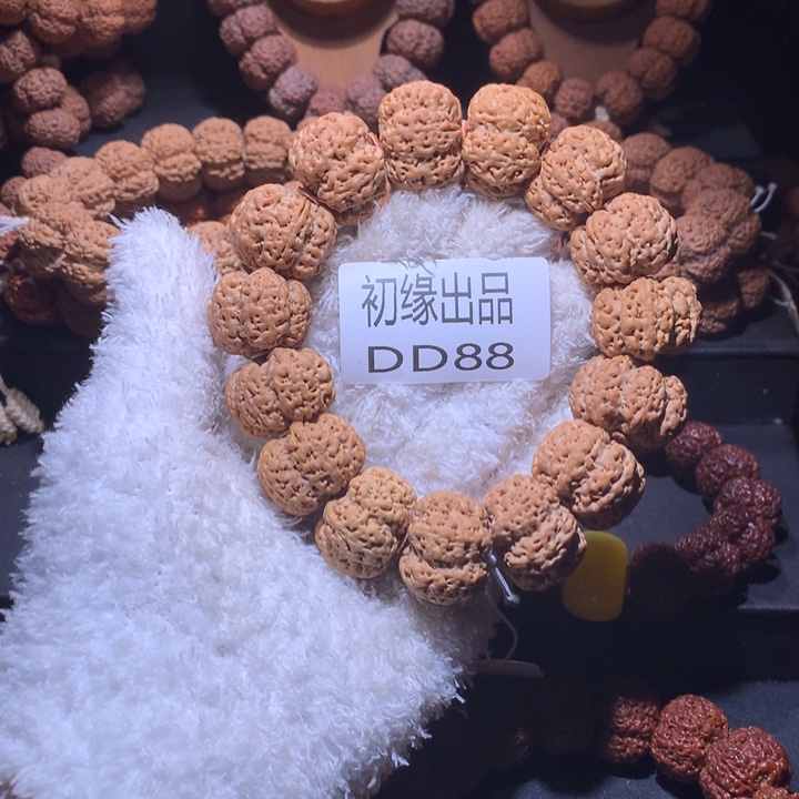 谭***早金刚菩提吊坠27尺雪花扇面六瓣超头