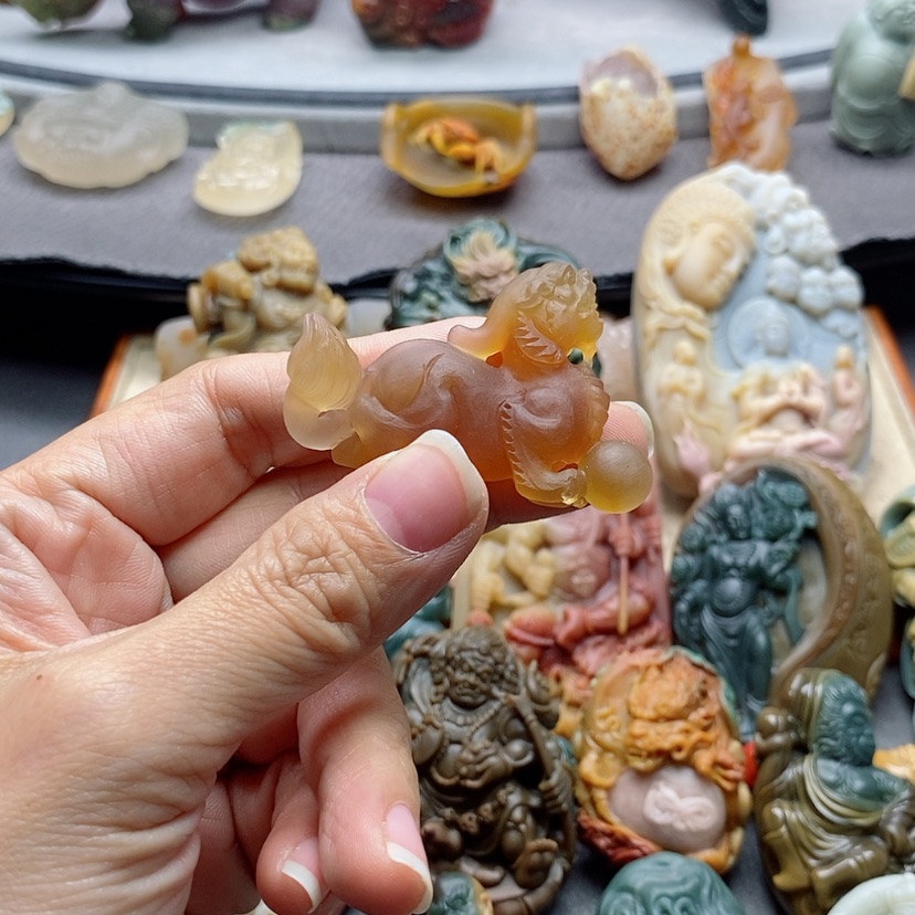 【闪购商品】未镶嵌吊坠定制玛瑙