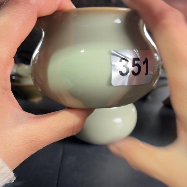 茶盏耀州窑月白釉公道被351