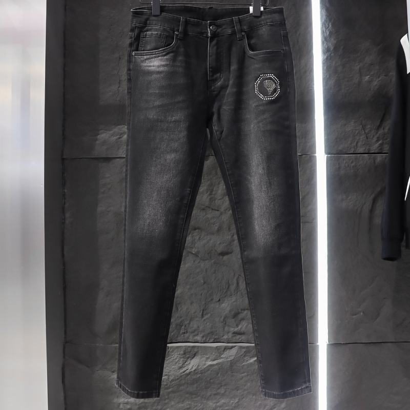 机场货新品男装尾货  春秋季薄款潮流时尚微弹修身牛仔裤长裤3152