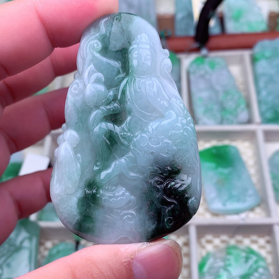 翡翠未镶嵌吊坠(不含链)