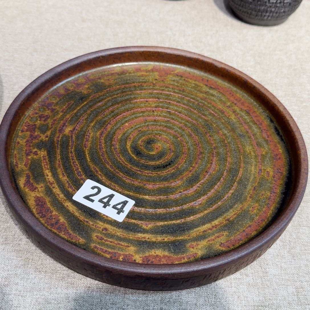 青***鐙粗瓷茶具素色盖碗