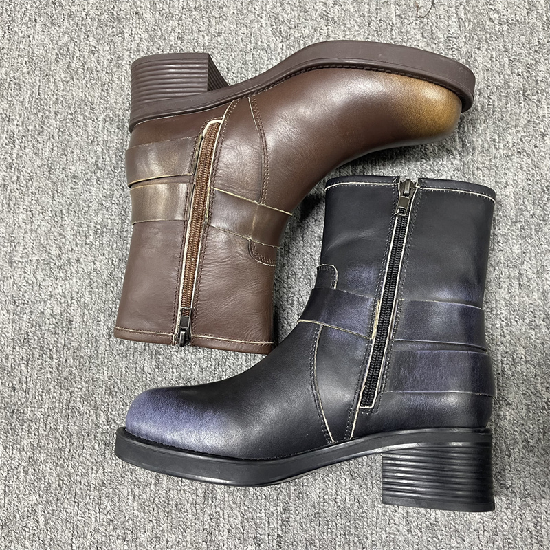 24年百搭时尚个性舒适新款女鞋时装靴-9A695