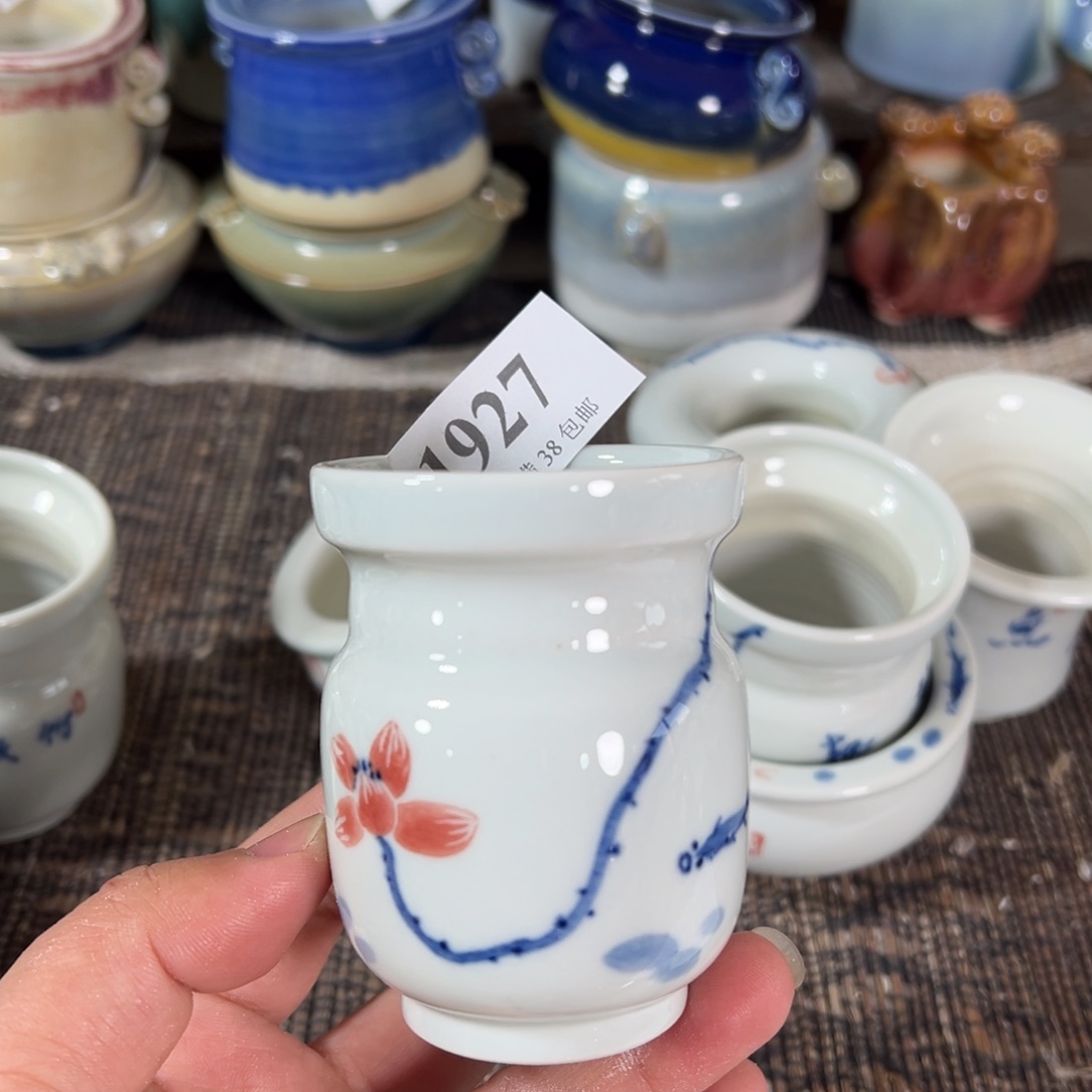 红陶景德镇手工花盆