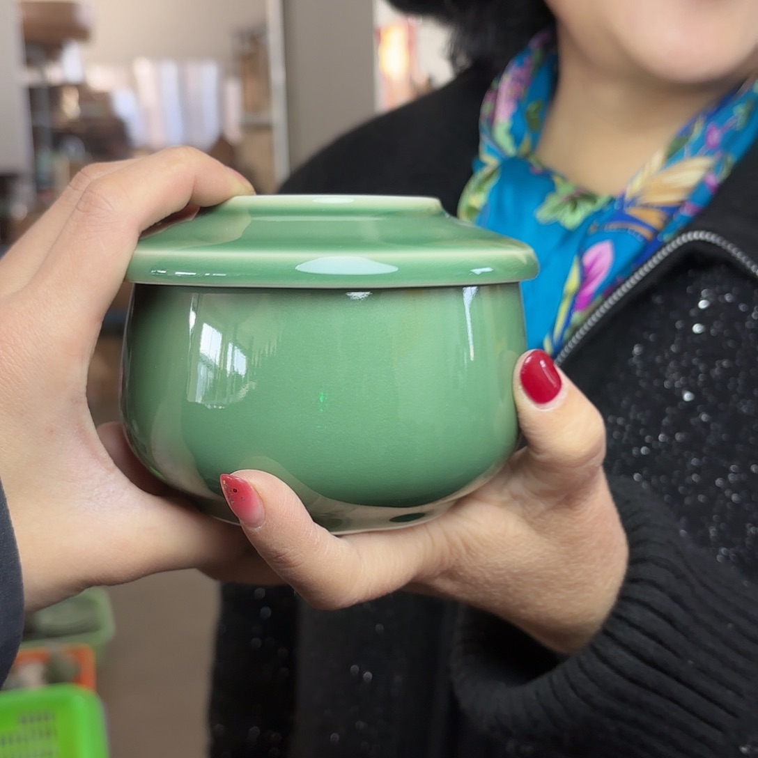 龙泉云间青瓷小米茶器