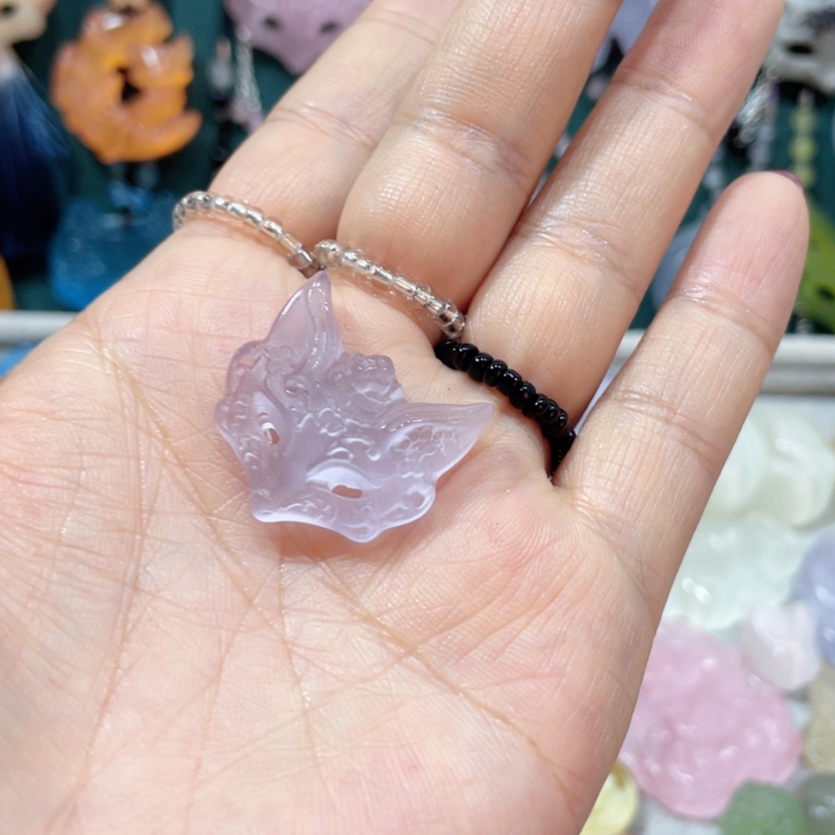 【闪购商品】未镶嵌岫玉颈饰蓝****S48猫眼