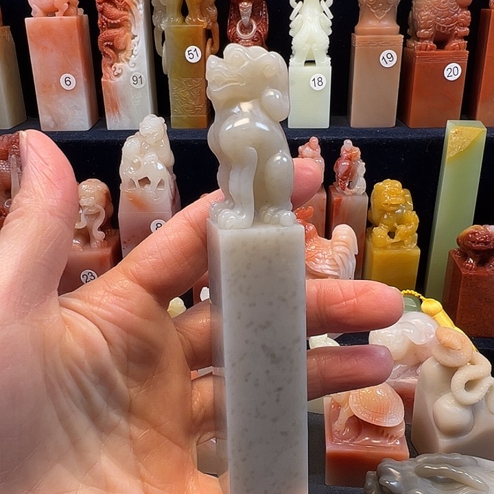 寿山石印石寿山石手工雕刻