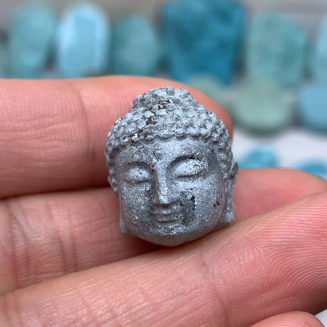微瑕雕刻佛首5.3克