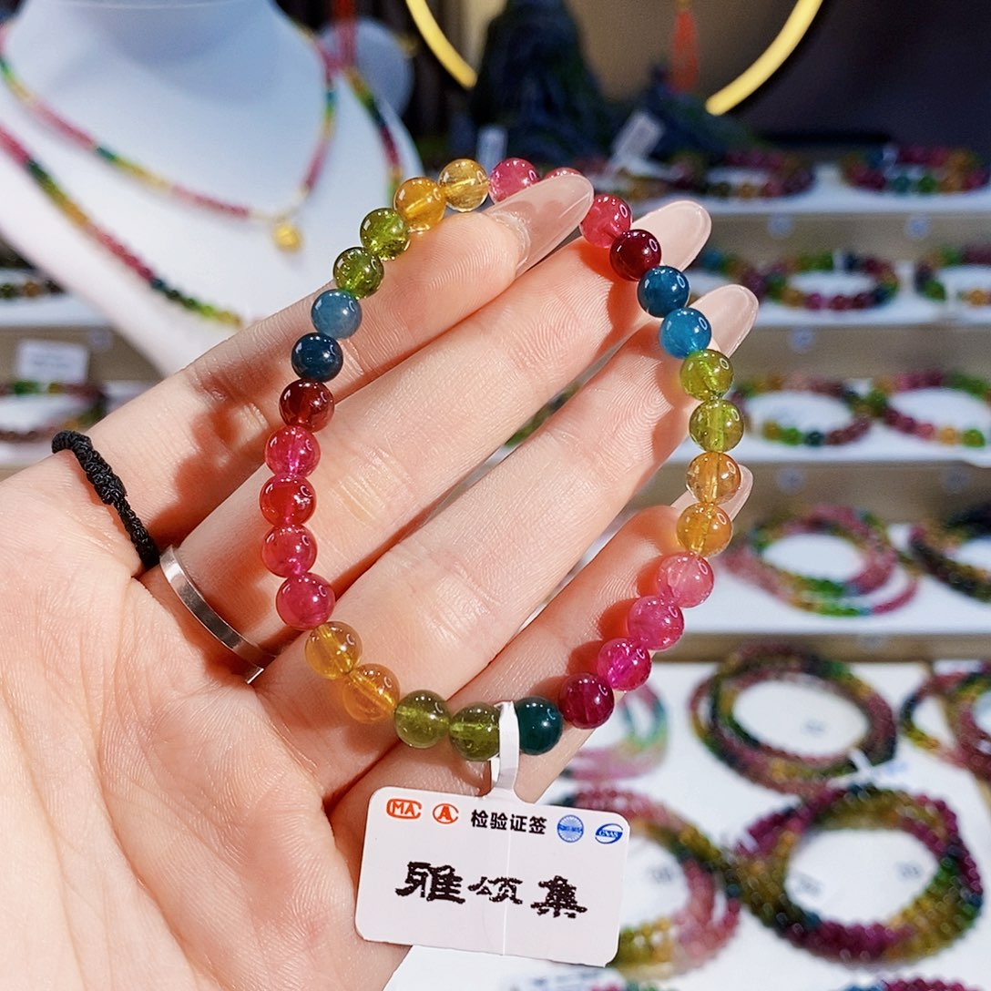 手链未镶嵌碧玺G2617060素圈颜色微差