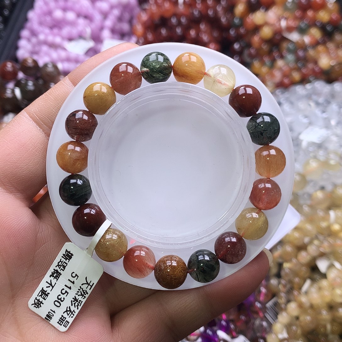 水晶手链未镶嵌，，