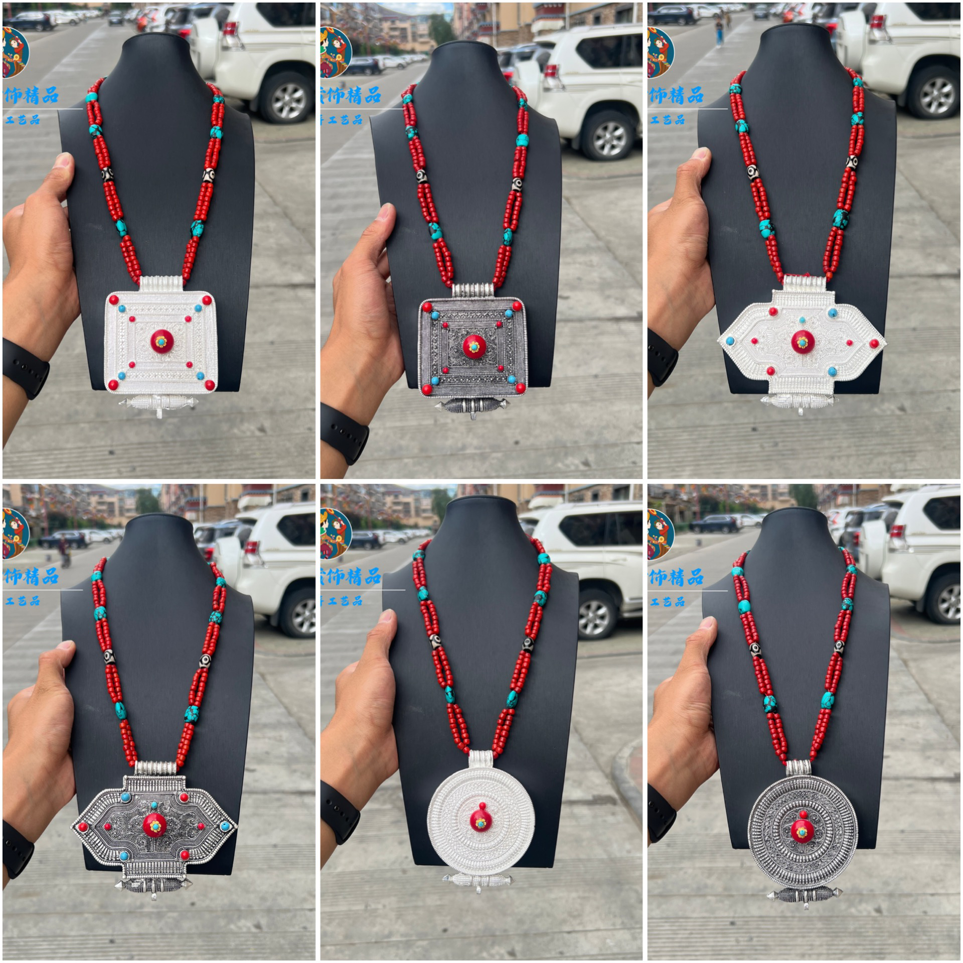 铜石英石项链 新款藏饰民族风手工挂脖饰品百搭项链配饰藏饰首饰