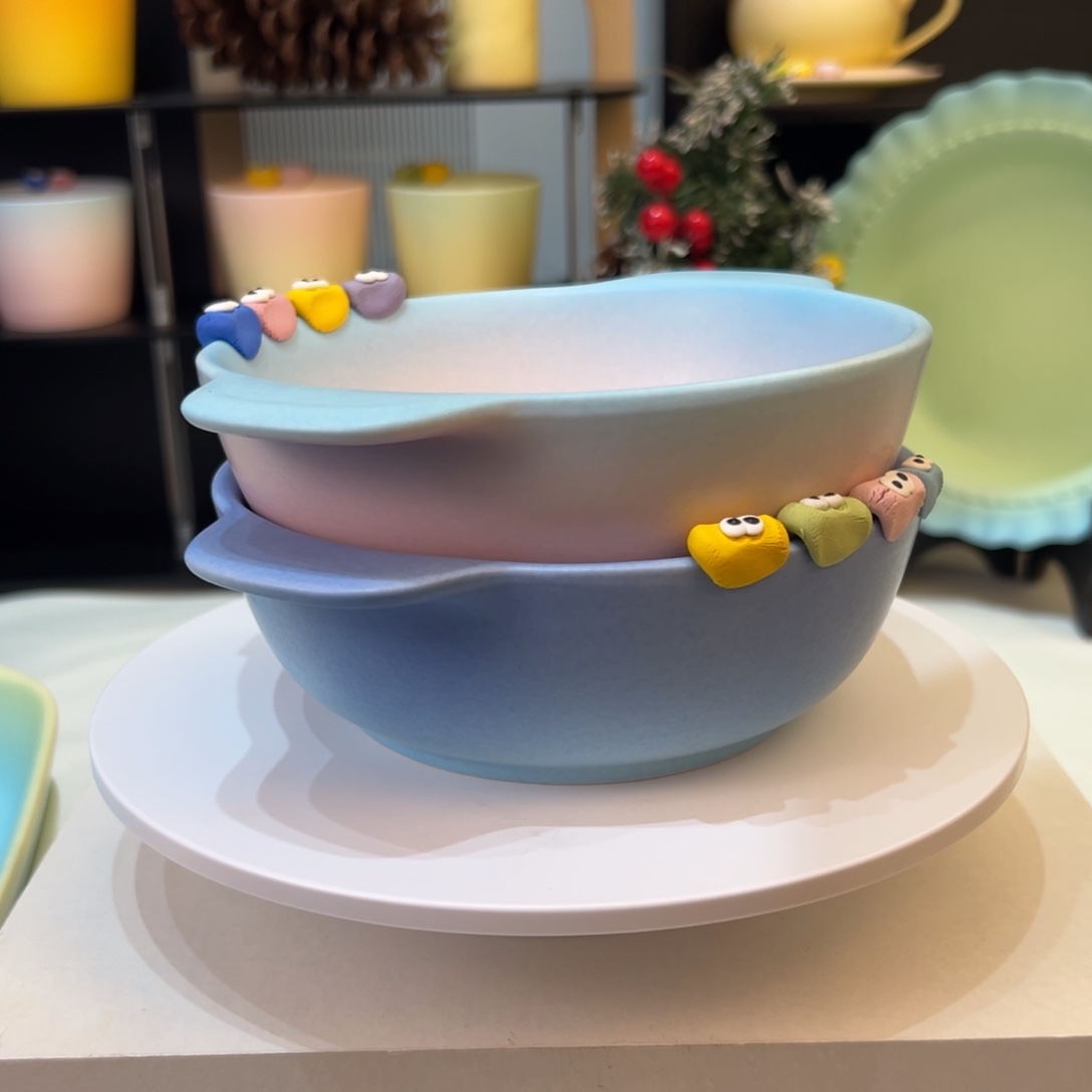 摆件陶大双耳碗 价格286