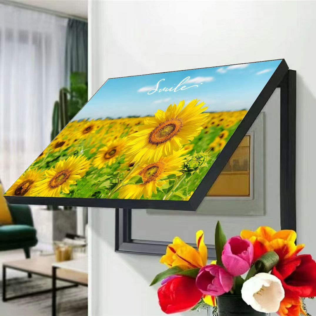 电表箱装饰画免打孔现代简约总开关电闸盒遮挡配电箱弱电墙壁挂画