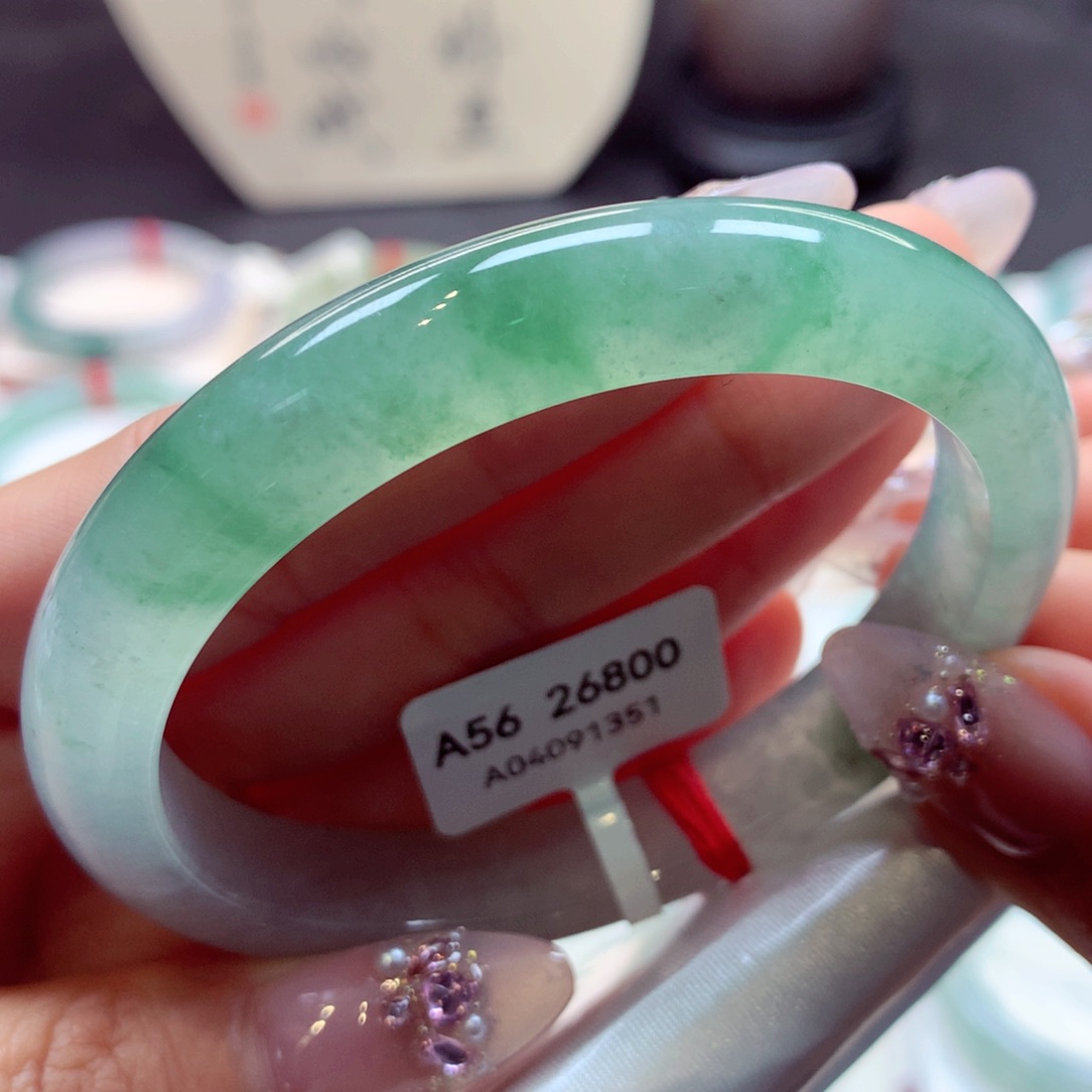 翡翠手镯（贵妃镯）未镶嵌19翡翠手镯99