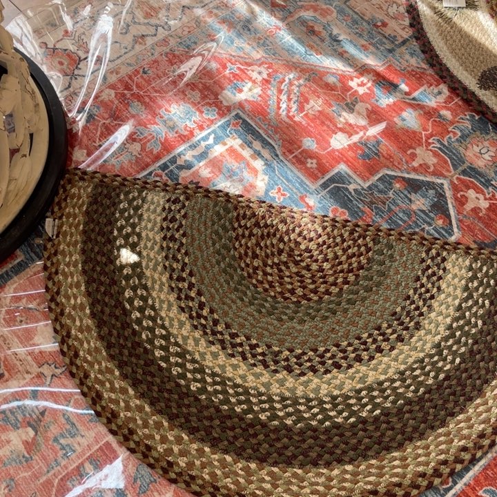 飞***子布50*90黄嘛地垫复古