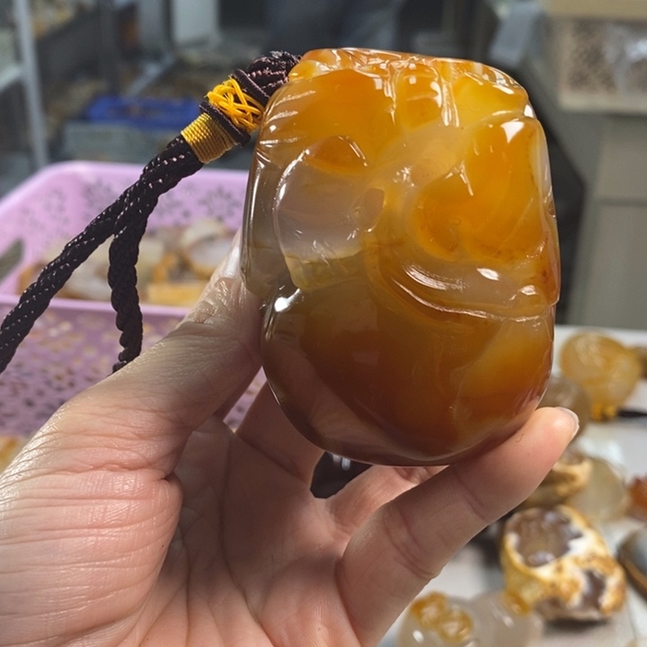 玛瑙/玉髓吊坠(不含链)未镶嵌