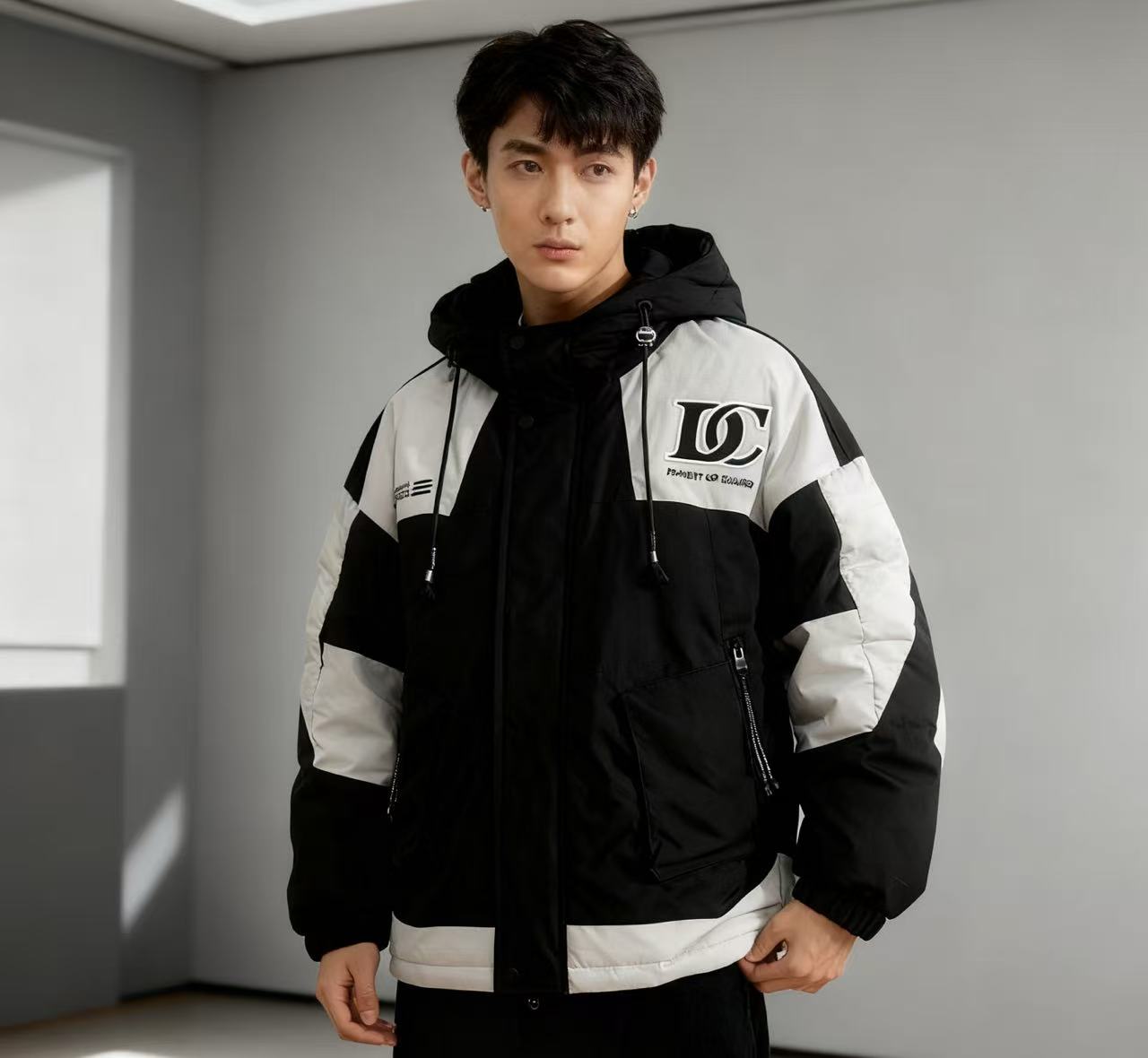 7023 青少年潮牌棉外套