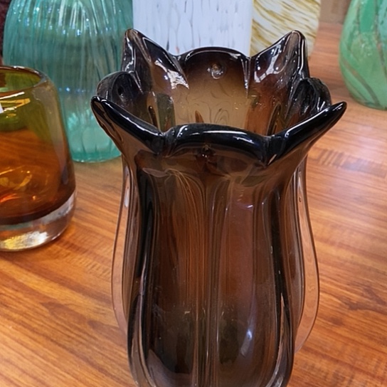 琉璃高度25厘米琉璃花器