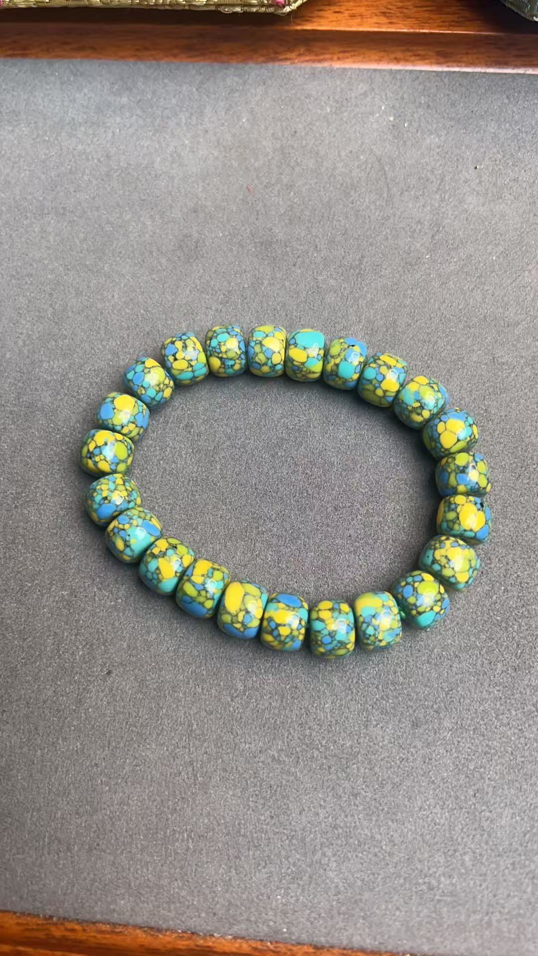 【辉宏玩物 】LSS三彩花松手串 （不带礼盒）