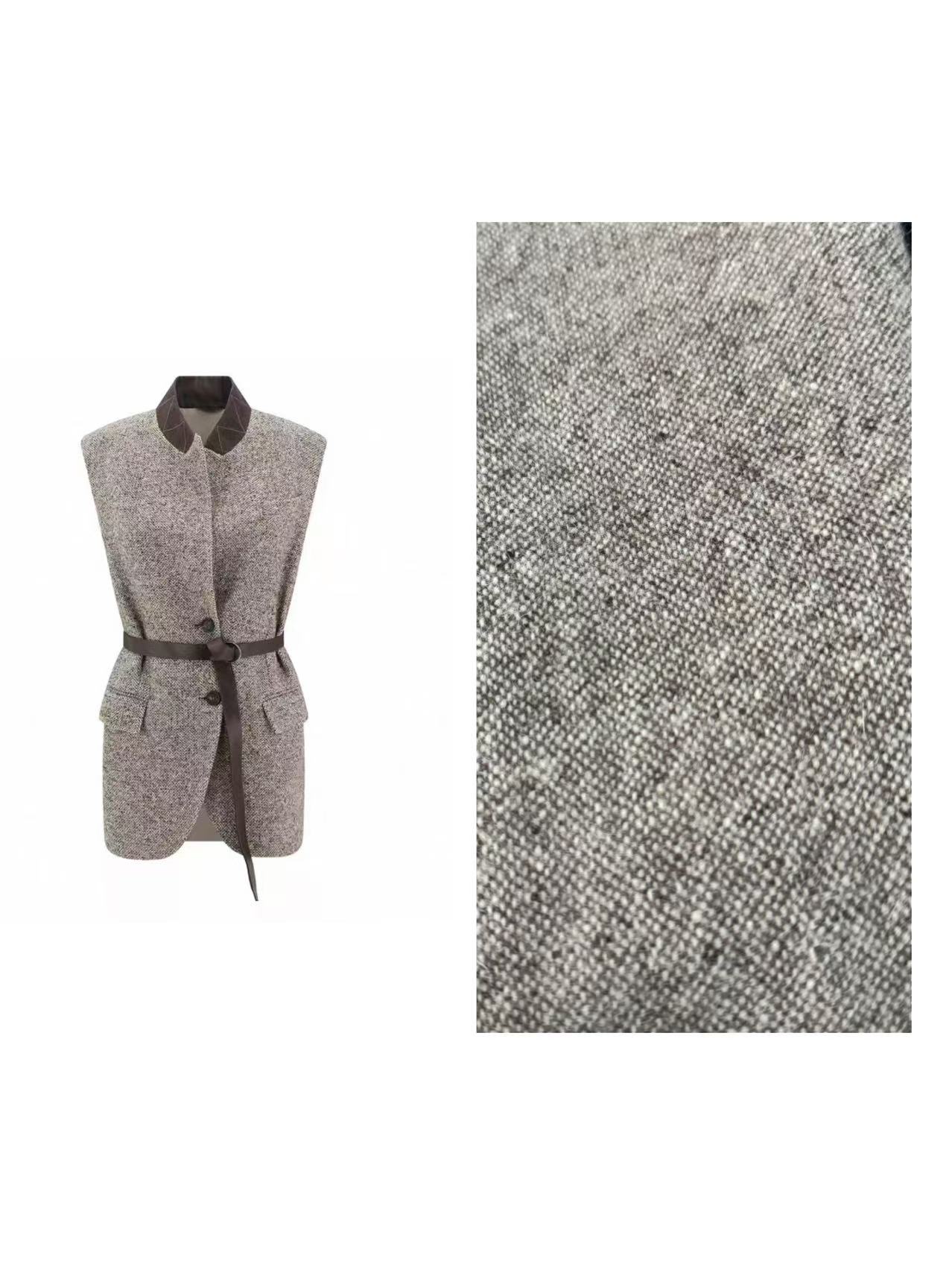 【灰系智性】2025新款老钱风极简贵奢宽松时尚气质高奢质感时髦马甲