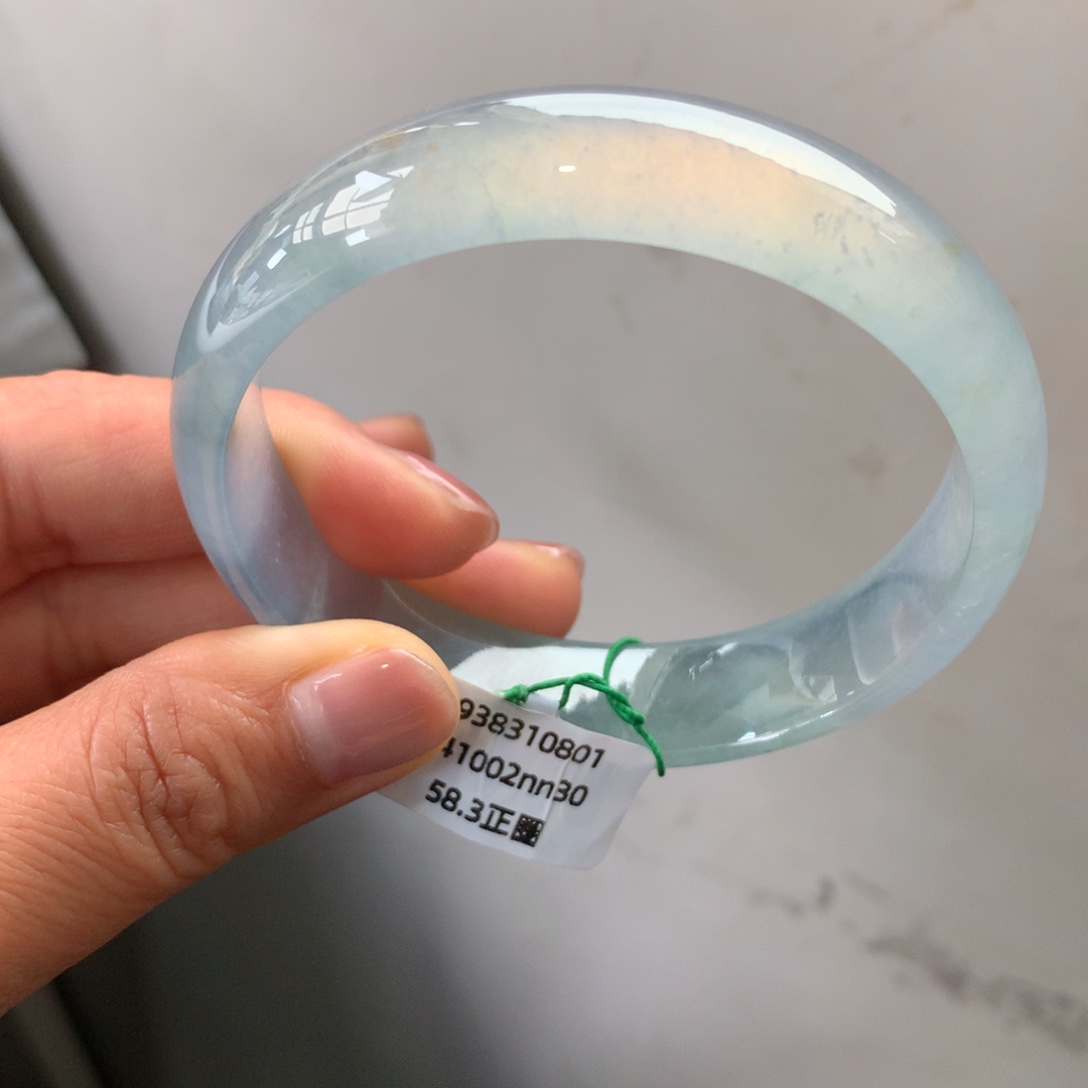 翡翠未镶嵌手镯高冰蓝钢性价比【强推】