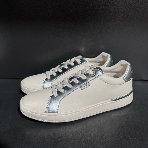 99新 COACH/蔻驰 40码（欧码）/蔻驰99新 白银色 低帮板鞋