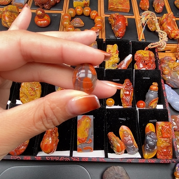 玛瑙/玉髓未镶嵌天然玛瑙战国红