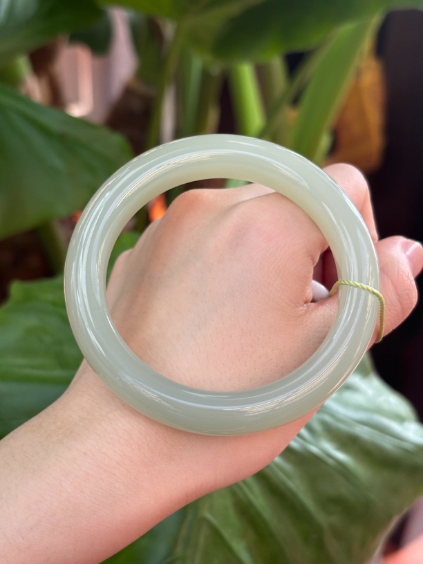 9955和田玉青海料手镯56圈口