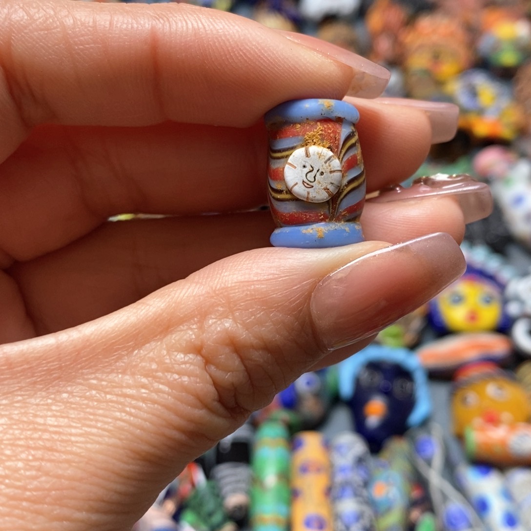 琉璃颈饰印度尼西亚糖果珠