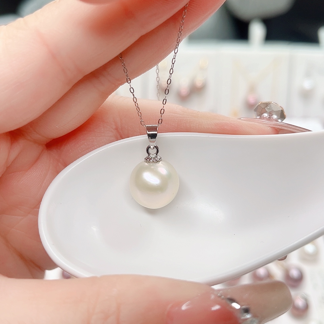 合金淡水珍珠吊坠(赠链)