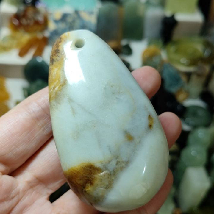 岫玉未镶嵌手把件款式