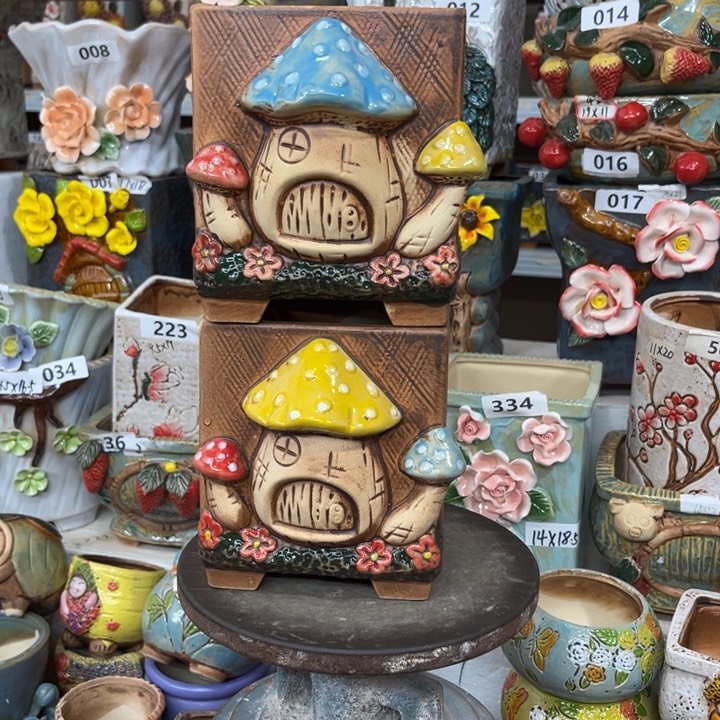 紫砂花盆粗陶材质多肉花盆