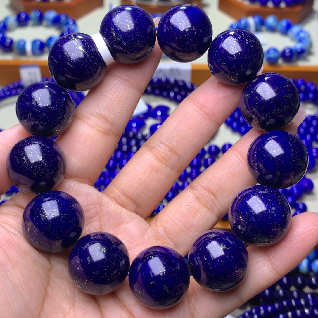 青金石手链未镶嵌19m