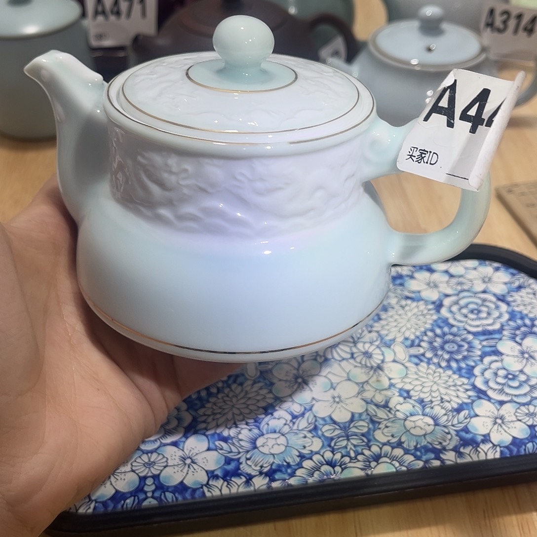 瓷片茶摆件工艺品摆件666