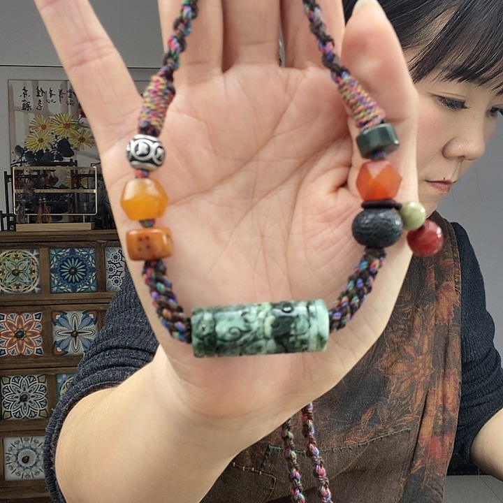 翡翠项链未镶嵌项链