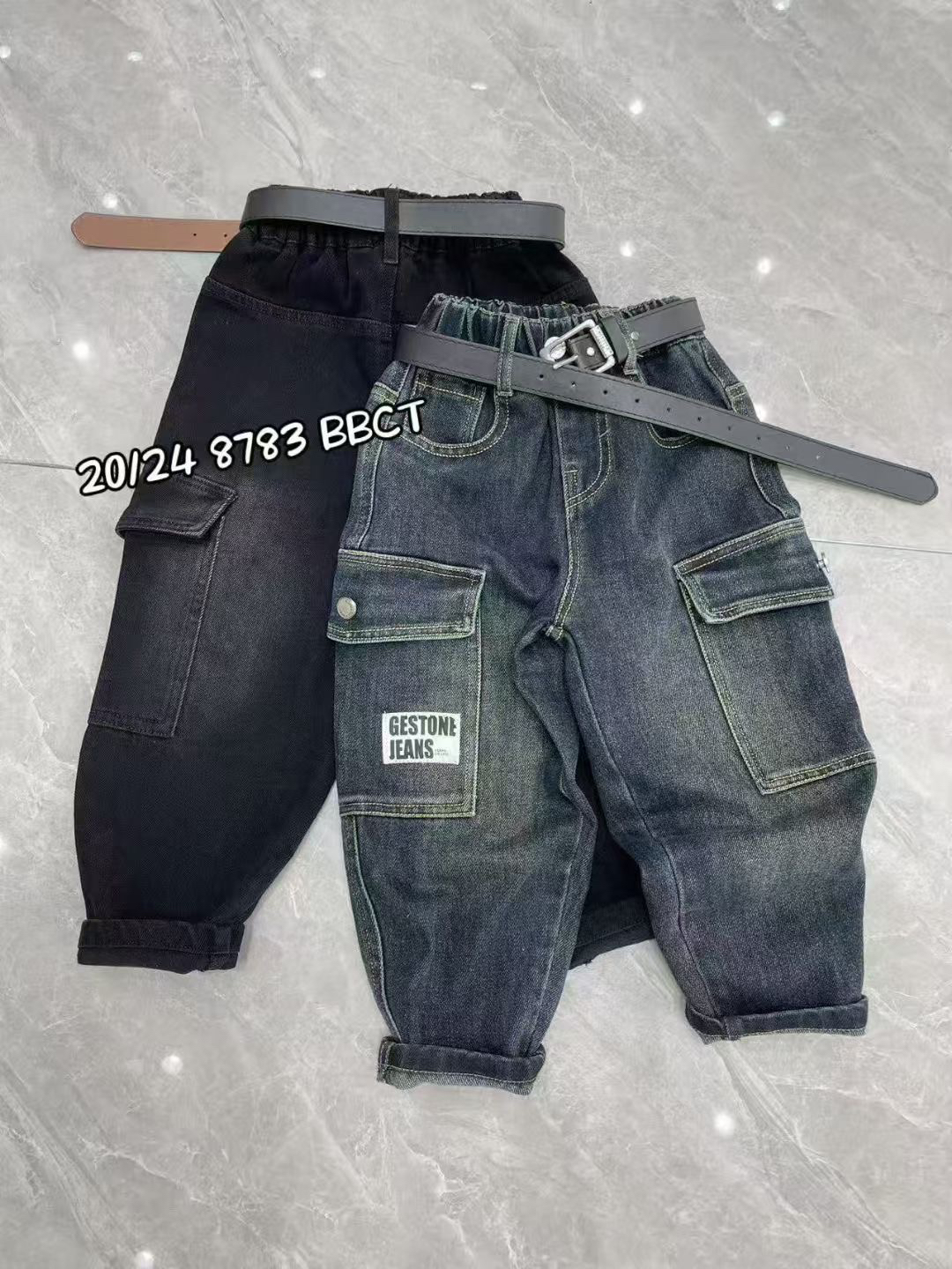 男童春秋款休闲工装牛仔裤中大童舒适长裤