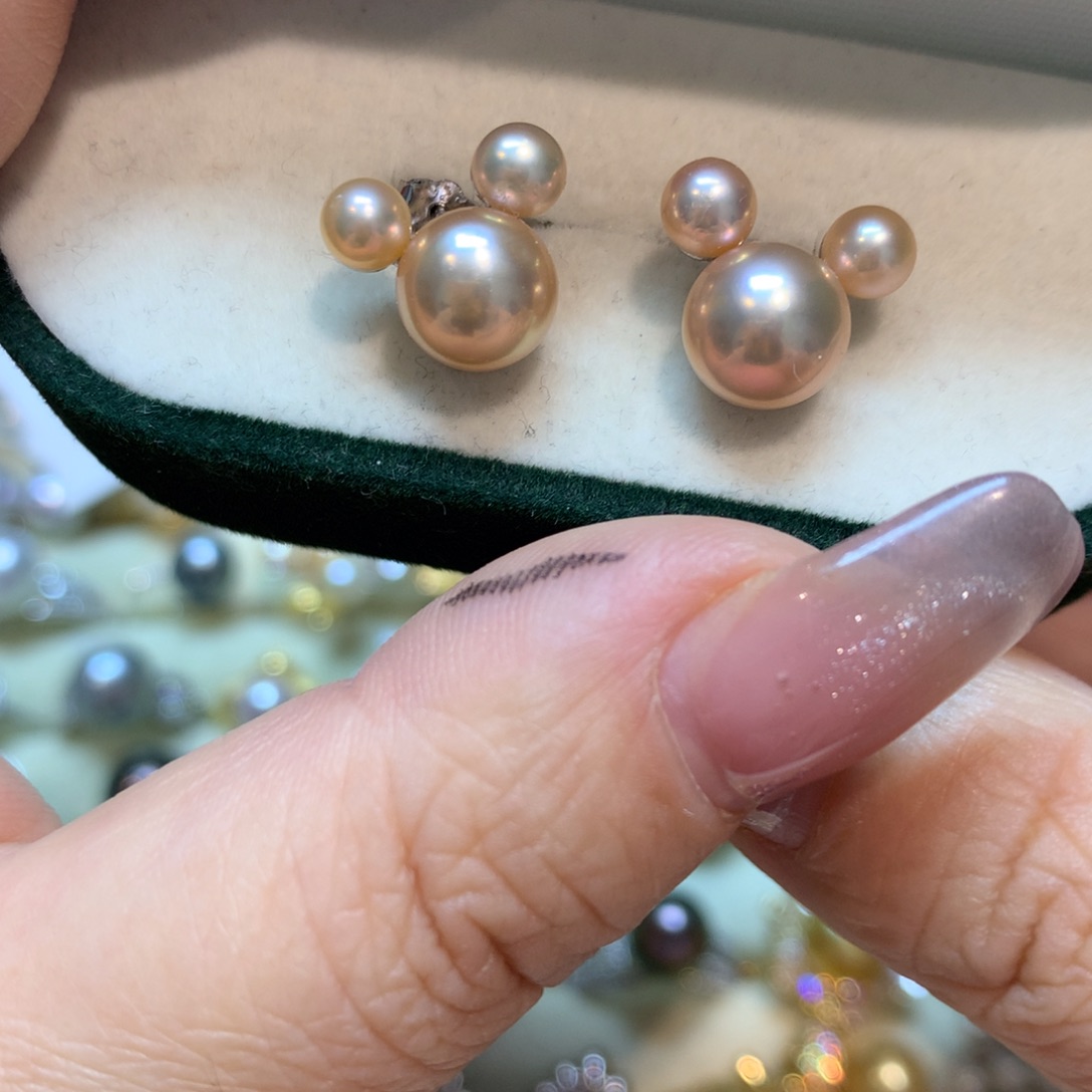 淡水珍珠耳饰未镶嵌