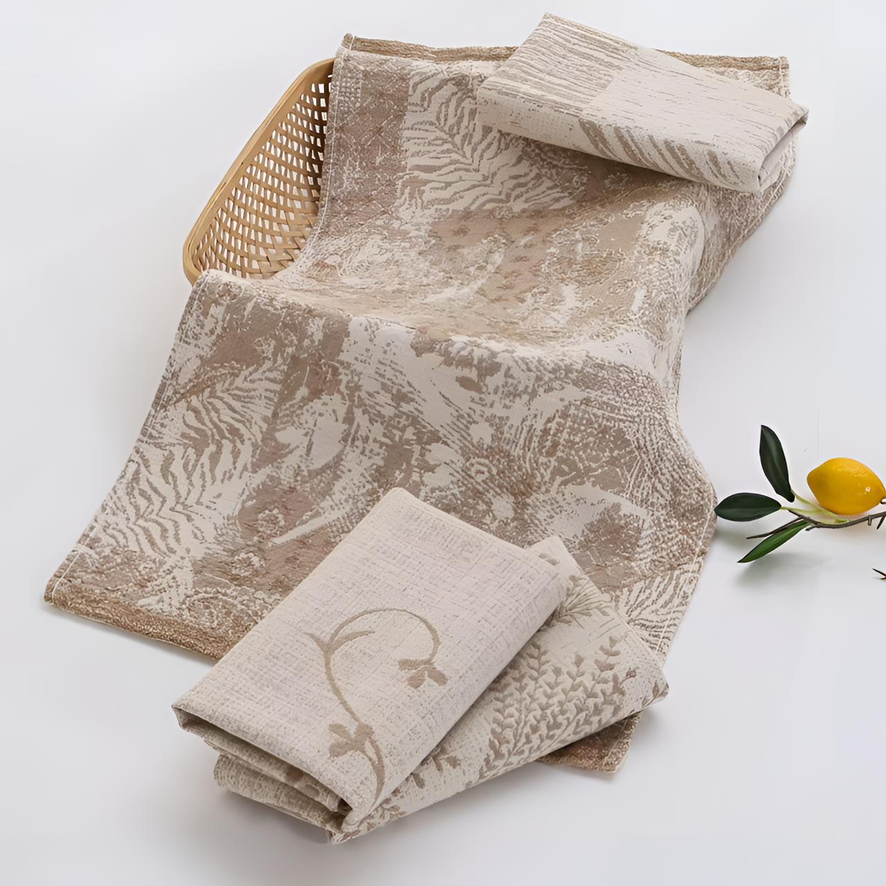 【三条装】新款棉麻35*75cm吸水透气柔软亲肤毛巾大毛巾z