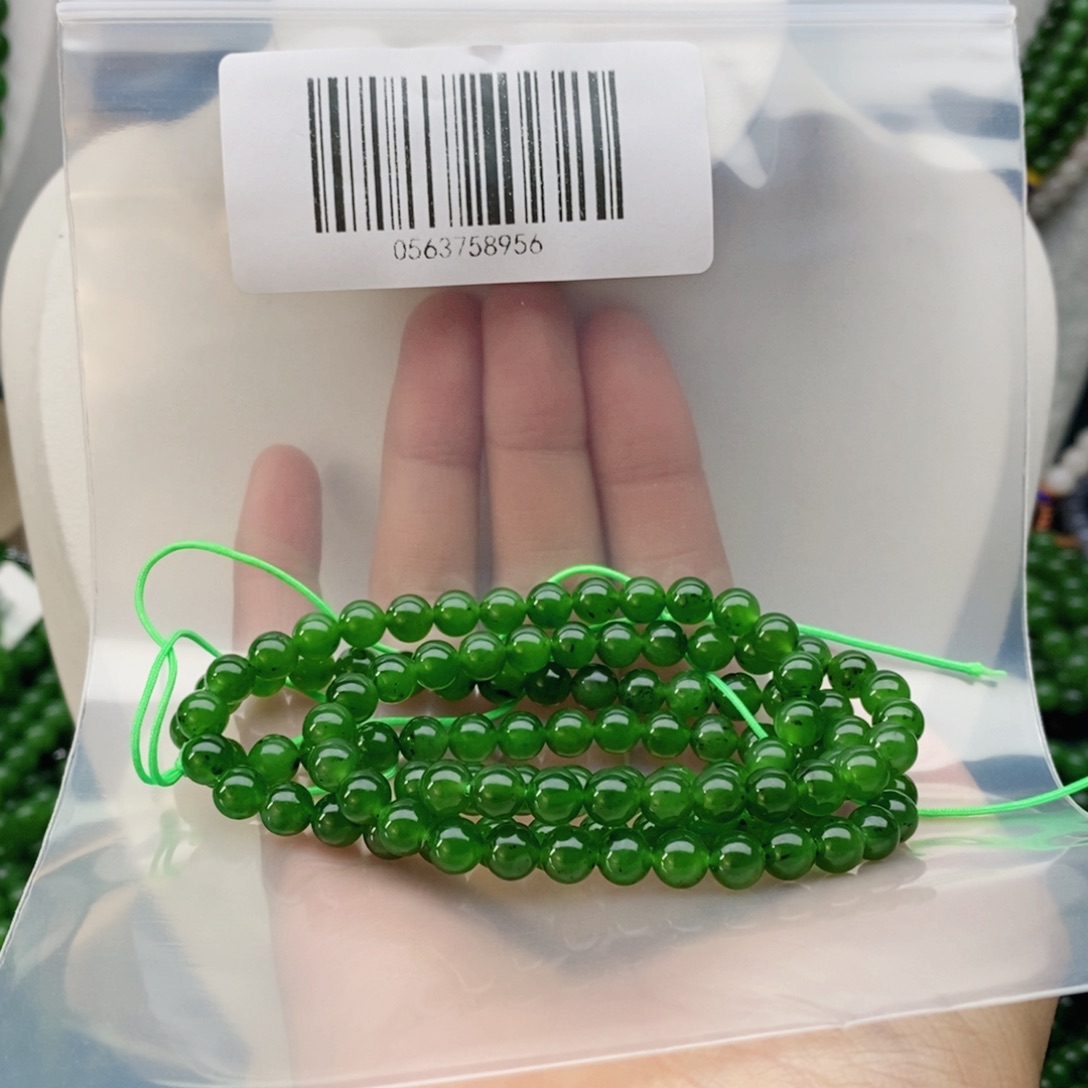 和田玉（碧玉）颈饰未镶嵌闪*?6